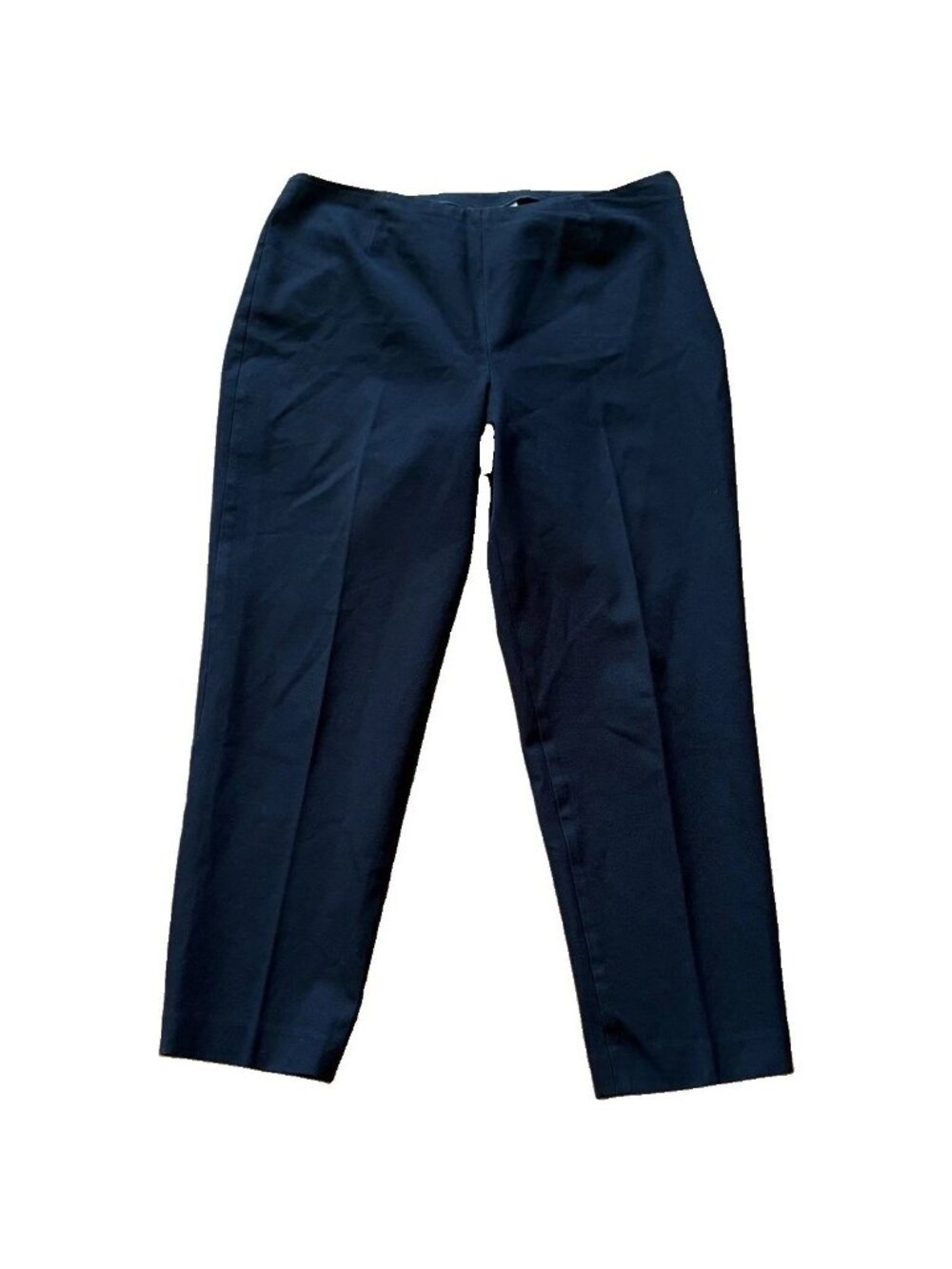 Chico’s 2 Black Size 12 US Stretch Side Zip Tapered Ankle Pants